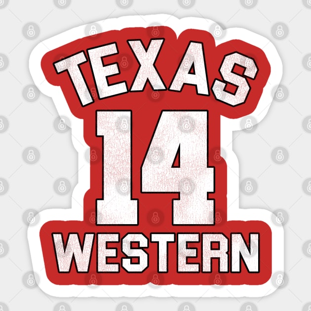Texas western deals jersey
